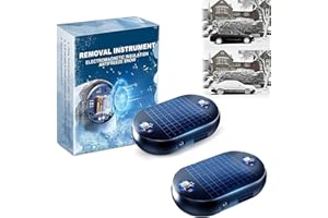 SUJAHHUJIQ 2PCS Electromagnetic Car Deicer, Anti-Freeze Electromagnetic Car Snow Removal Device, Car Interference Antifreeze Instrument, Electromagnetic Snow Melter, Antifreeze Snows Removal Instrument