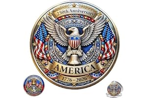 AMZLORD US 250-årsjubileumsmynt, 250-årsjubileums örnkrans, 250 år av frihet 1776-2026, myntgåva
