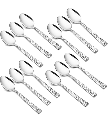 Ggbin Set Di 12 Cucchiai Da Zuppa In Acciaio Inox, Posate Lucide E Resistenti Per Uso Quotidiano E Cene - 3