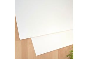 Leyton 3 Grandes Feuilles Papier d'Aquarelle 100% coton, 300g, grain fin, pressé à froid, Lot de 3 Feuilles, 54.6cm x 78.7cm, qualité artiste