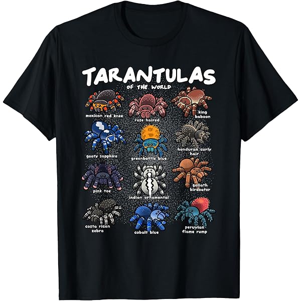 3D Tarantula Effect Men's White Short Sleeve Cotton T Shirt (XL
