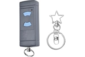 AOUZOVLI 1 Piezas Mando Garaje Universal Duplicador Mando Garaje, Mando Distancia Garaje 2 Canales Compatible Con Hormann 868mhz Hse2 868,Hsm2 868,Hs1/2 868,Hsz1/2 868, e 1 Llavero