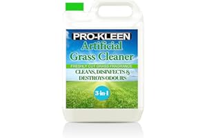 Pro-Kleen Artificial Grass Cleaner and Disinfectant - 5 L Super Concentrate: Makes 15 Litres - Perfect for Homes with Dogs. Cleans, Deodorises and Leaves a Fresh Cut Grass Fragrance