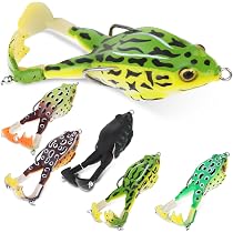 Leurres De Pêche Grenouille 2 Pièces - Silicone Réaliste, Double Hameçon, Pour Bass, Truite, Brochet