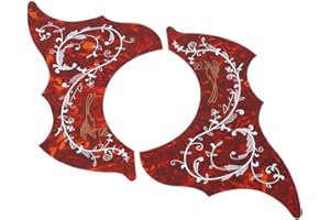 Bnineteenteam 2pcs Guitare Acoustique pickguard Pick gardes Auto pièces de Rechange adhésives Plaque de Remplacement Convient pour 41" Guitare