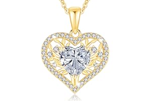 LAVUMO Collar Mujer Corazón Árbol de la Vida Joyas Mujer Plata de Ley 925 Regalos Originales Esposa Mamá Novia Navidad Cumpleaños Día San Valentín Regalo
