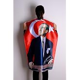 ZC Bayrak 100x150 Atat&uuml;rk Baskılı T&uuml;rk Bayrağı Cm Raşel Kumaş Dijital Baskı-&ouml;zel Sert Plastik Kutu Ile Gelir-