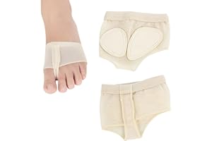 SHENLONG 1Pair Ballet Foot Thongs,Anti-Slip Forefoot Belly Foot Thongs,Ballet Dance Toe Pad Foot Pads,Dance Foot Thongs,Half Sole Forefoot Belly Foot Thongs Lyrical Shoes Socks For Jazz Ballet Dance Wear,Beige