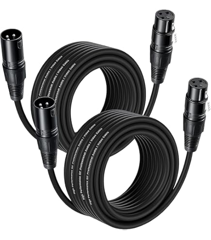 Cavo Audio Proel BULK250LU10 - XLR Maschio/Femmina, 10m, Nero (Coppia)