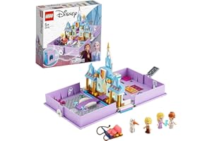 LEGO Disney Princess Frozen 2 Il Libro delle Fiabe di Anna ed Elsa, con Micro Bambolina di Kristoff, Giochi da Viaggio per Bambini di 5+ Anni, 43175