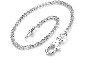 BOSHIYA Pocket Watch Chain for Men Metal Alloy Lobster Clasps Albert Vest Chain 14 Inch Pocket Watch Chains for Pocket Watch