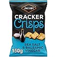 Jacob's Cracker Crisps Salt and Balsamic Sharing Bag Snacks - 150 g