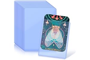 50-Pack 55pt Top Load Card Sleeves, Hard Plastic Trading Card Protectors 3"x4", Fits Baseball Football Game MTG Collectible Cards, Durable Transparent Storage