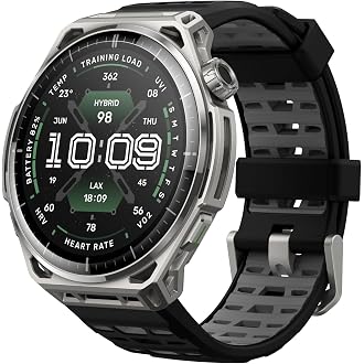 Amazfit Balance 3 GPS Smartwatch, 48mm 1.5"AMOLED Sapphire Glass, Stainless Steel Case, 21-Day Battery, Flashlight, 64GB, Offline Maps, 10 ATM, 180+ S