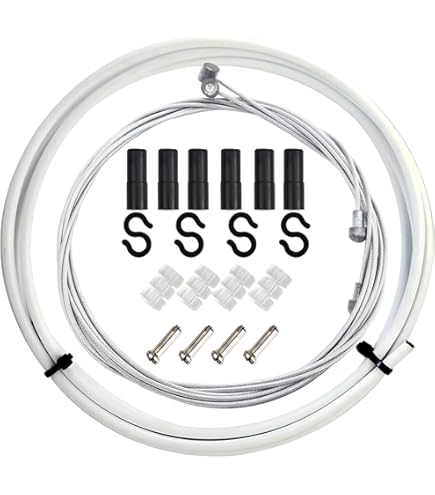 Guaina Filo Freno Bici MTB - City - Olanda - Graziella 1 Metro BIANCO Teflon - Foto 4