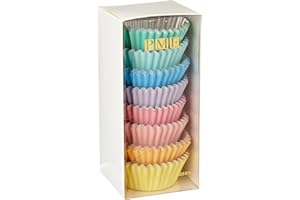 PME Lot de 100 caissettes à cupcakes avec doublure en aluminium Couleurs pastel