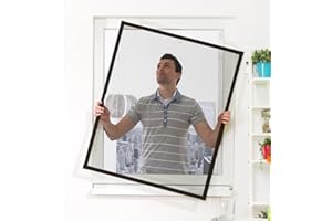 Culex 100010402-VH Fensterfliegengitter Basic 130x150cm braun