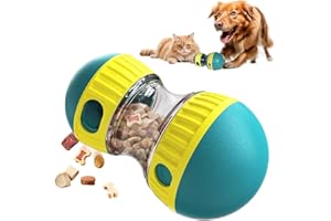 mymai Intelligenzspielzeug für Hunde, Futterball für Hundes mit Verstellbarer Futterausgabe, interaktiver Snackball hundeball Leckerli Ball für welpen, langsamer Fresser (Seegrün)