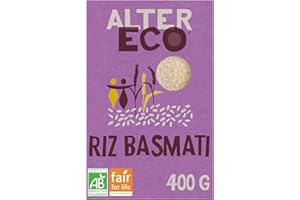 ALTER ECO - Riz Basmati Bio - Riz Équitable - Prêt en 11 Minutes - 400 g