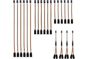 HAXIHA 22 stycken RC servokabel förlängningskabel, Y Servo Extension 3 stift JR kontakt för fjärrkontroll flygplan, JR servo