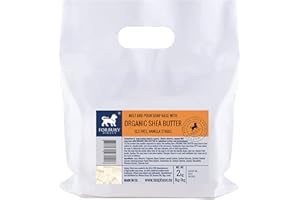 FORBURY DIRECT 2kg (1kg + 1kg Doppelpack) Glycerinseife Sheabutter, Rohseife Seifenbasis Shea Butter (SLS-frei), Soap Base