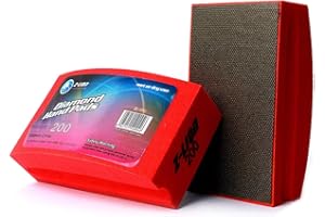 Z-lion Electroplated Diamond Polishing Hand Pads Grit 200 Arc Shape Back for Glass Stone Granite Marble Concrete