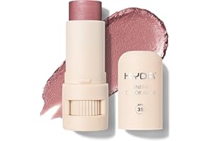 KYDA Mineral Color Balm, SPF 35, Creamy Blendable Color für Lippen und Wangen, aufbaubarer Schimmer, leichte Formel, Mehrzweck-Makeup-Stick,ROSE