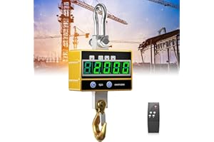 Tnamdan Électronique Balance Suspendue 2000kg Industriel Peson 2T Rechargeable Électronique à Grue numérique avec télécommande Balance Suspendue électronique de Haute précision