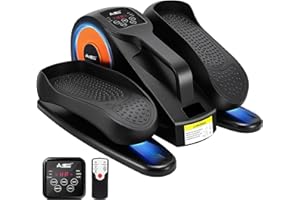 AOODIL Sotto Scrivania Ellittica Macchina, Regolabile Velocità Ellittica Trainer con Telecomando, Pedaliera Ellittica, Mini Ellittica Portatile, Ellittico Portatile per Adolescenti e Adulti