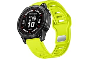 Negatta 22mm Cinturino Quick Fit Compatibile con Garmin Fenix 7/7 Pro/6/6 Pro/5/5 Plus, Forerunner 965/955/945/935/745, Approach S70 47mm/S62/S60/Epix 2 Pro 47mm,Cinturino Silicone per Garmin Instinct