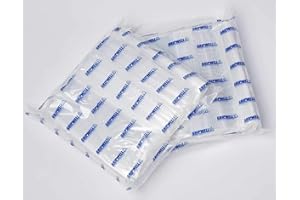 BAG IT PLASTICS 100 Gripwell Plastic Resealable Write on Panel Grip Seal Bags 8" x 11"