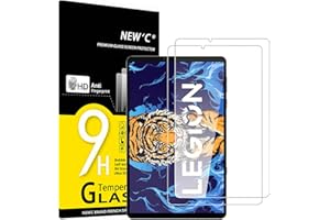 NEW'C 2 Piezas, Protector Pantalla para Lenovo Legion Y700 Cristal templado, Sin Burbujas, Dureza 9H, 0.33 mm Ultra Transparente, Ultra Resistente