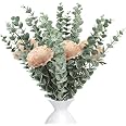 Venssu - 48 Steli Di Eucalipto Artificiale - Foglie Verdi Sempre Perfette - Composizioni E Decorazioni Fai Da Te