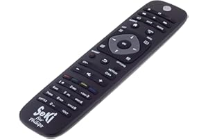 SeKi Fernbedienung passend für Philips - Funktioniert mit Allen Philips Geräten (TV, Fernseher Smart TV, Ambilight, DVD, LED TV und 4K), mit zusätzlicher Lernfunktion