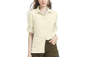 WINEBOX Women's UPF40+ Hiking Shirt: UV Protection, Quick-Drying, Casual Long Sleeve for Fishing, Safari, Beach Travel, and Golf
