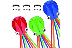 SIMXKAI Flying Beginner octopus kite for Boys and Girls, Big Soft 3D for Outdoor