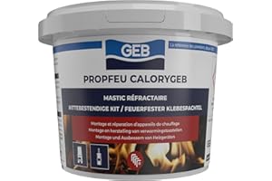 GEB 103512 Calorygeb Mastic réfractaire Boîte N° 2 600 g - Noir
