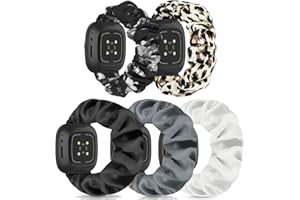 DKGKOO Bracelet de montre chouchou pour femme compatible avec Fitbit Versa 4/Versa 3/Sense/Sense 2