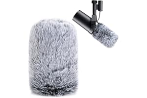 SM7B Furry Exterior Parabrisas Muff, Profesional con Cancelación de Ruido Filtro Pop/Parabrisas Protector para Micrófono Shure SM7B por YOUSHARES