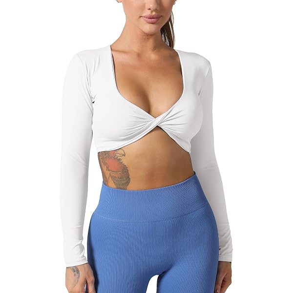 JTSONN Maglia Sportiva Donna Manica Lunga Maglietta con Foro per Il Pollice Camicia Compressione Sport Leggero Traspiran Yoga Fitness Funzionale Top vestibilità Slim