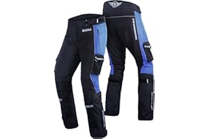 BÜCHII Buchii Ballistic Motorbike Trousers Mens Motorcycle Trousers Windproof Textile Biker Pants Armoured Cordura Protective Waterproof