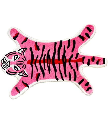 Homescapes Tappeto Elefante Rosa 50x80 Cm – 100% Cotone Trapuntato Lavabile Per Bambini O Bagno