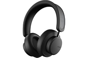 Urbanista Los Angeles Auriculares con cancelación activa de ruido, energía solar, Powerfoyle, auriculares inalámbricos, Bluetooth 5.0, detección en la oreja, Medianoche Negro