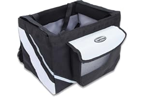 PETCOMMER Petcomer Pet Bicycle Basket Bike Case Seat Dog Puppy Cat Outdoor Travel Carrier Bag (Black)