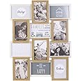 HOME DECO FACTORY The Wooden And White Photo Frame 10 X 15 cm Family, Beige Blanc, Hd4218