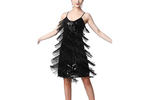 inlzdz paljetter fransklänning dam dansklänning samba tango latin klänningar med tofs spagettiremmar fransar klänning sexig sommarklänning omlottklänning miniklänning kostym