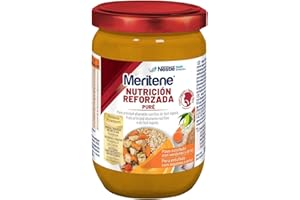 Meritene | Nutrizione rinforzata Purea di tacchino e riso con carote | Alimenti freschi e nutrienti | Tarrite per adulti | Per le persone con difficoltà a deglutire | 300 gr