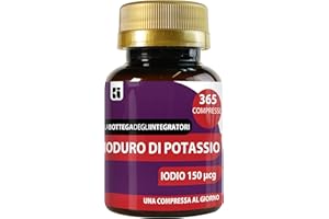 LABOTTEGADEGLIINTEGRATORI Ioduro Di Potassio 365 Compresse 150 Mcg Iodio 1 al Giorno | Senza Glutine e Lattosio | non di origine animale