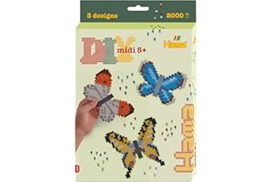 Hama Beads DIY - Butterflies Hanging Box | Fuse Beads Mosaic Decoration Arts & Craft for Creative Children Ages 5+, Official Beads Set