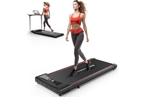 JOROTO - Cinta de Correr eléctrica doméstica, Cinta de Correr de bajo Ruido Debajo del Escritorio, Cinta de Correr portátil con Pantalla y Mando a Distancia para Oficina en casa, 265 lb/120 kg